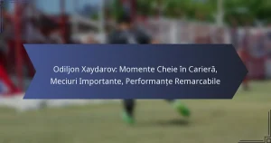 Odiljon Xaydarov: Momente Cheie în Carieră, Meciuri Importante, Performanțe Remarcabile